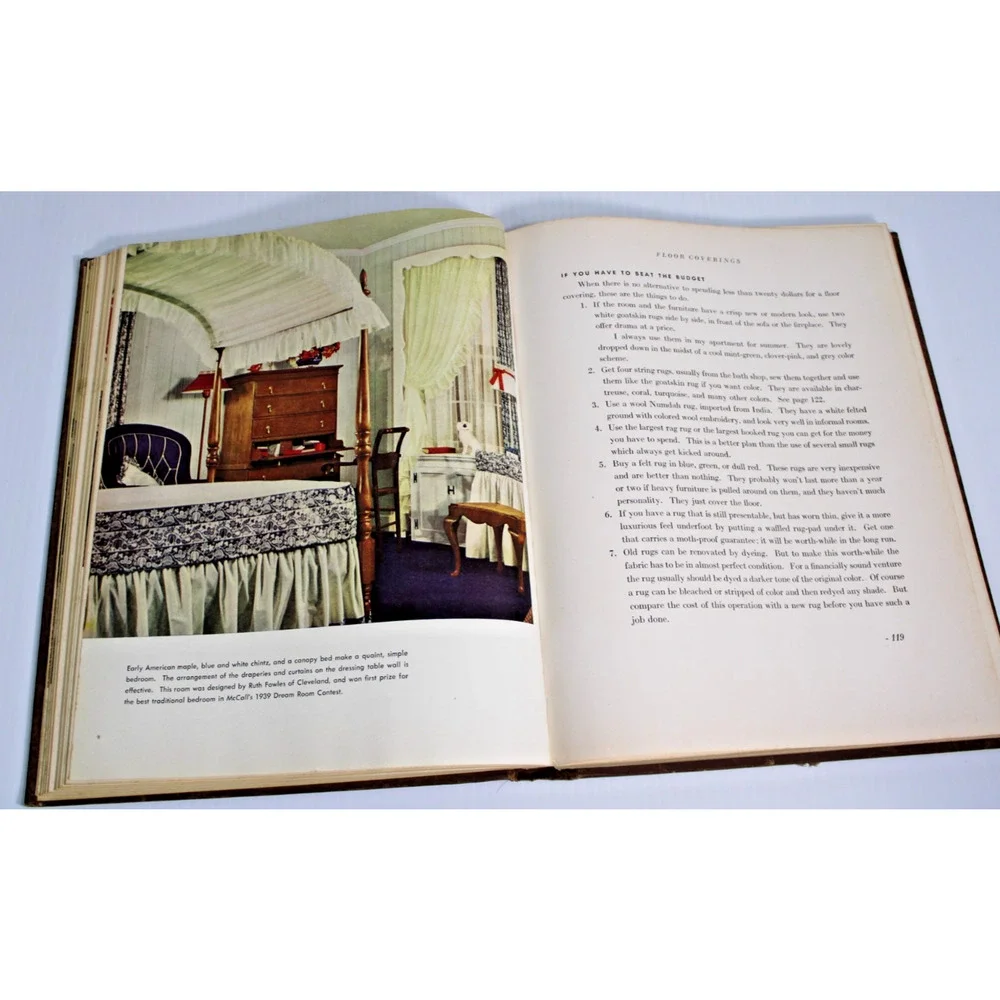Vintage 1940 Popular Home Decoration Mary Davis Gillies McCall’s Interior Design